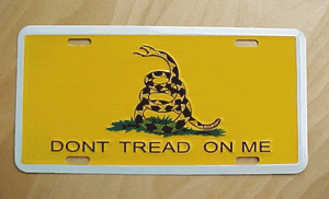 Dont Tread on Me license plate